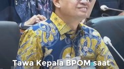 Video: Tawa Kecil Kepala BPOM Anggarannya Disebut Lebih Kecil dari Pengadaan Kaos Kaki