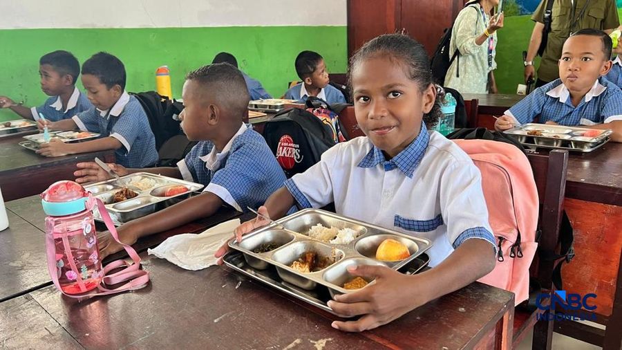 Wapres Gibran kunjungan kerja di Raja Ampat, Papua Barat Daya, Rabu (22/4/2026). (CNBC Indonesia/Halimatus Sa’diyah)