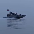 Angkatan Laut IRGC beroperasi di Selat Hormuz, Rabu (22/4/2026). IRGC telah menyita dua kapal dan memindahkannya ke pantai Iran, Mereka menyatakan mengganggu ketertiban dan keamanan di Selat Hormuz dianggap sebagai garis merah bagi Iran. (via REUTERS