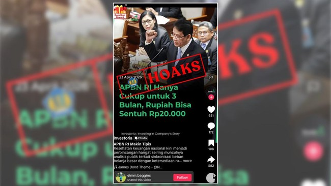 Kemenkeu Pastikan Informasi APBN Hanya Cukup 3 Bulan Hoaks!