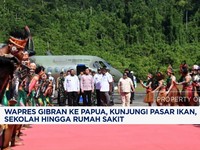 Gibran ke Papua, Kunjungi Pasar Ikan, Sekolah hingga Rumah Sakit