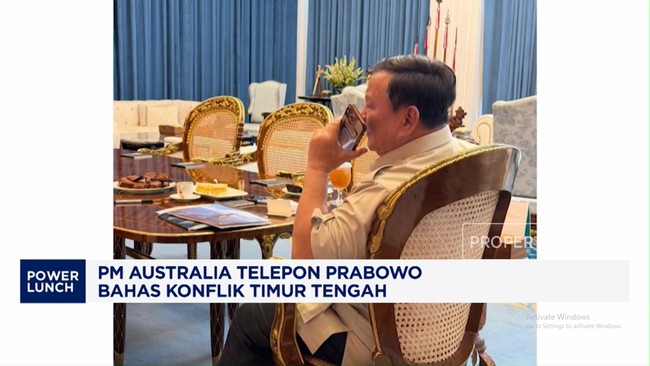 Video: PM Australia Telepon Prabowo Bahas Konflik Timur Tengah