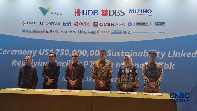 Vale Raih Pinjaman Sindikasi Berbasis ESG Setara Rp12,96 Triliun