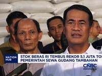 Stok Beras RI Tembus Rekor 5,1 Juta Ton, Pemerintah Sewa Gudang Tambahan