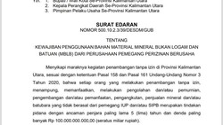 Gubernur Kaltara Bakal Denda Proyek APBD yang Pakai Material Tambang Ilegal