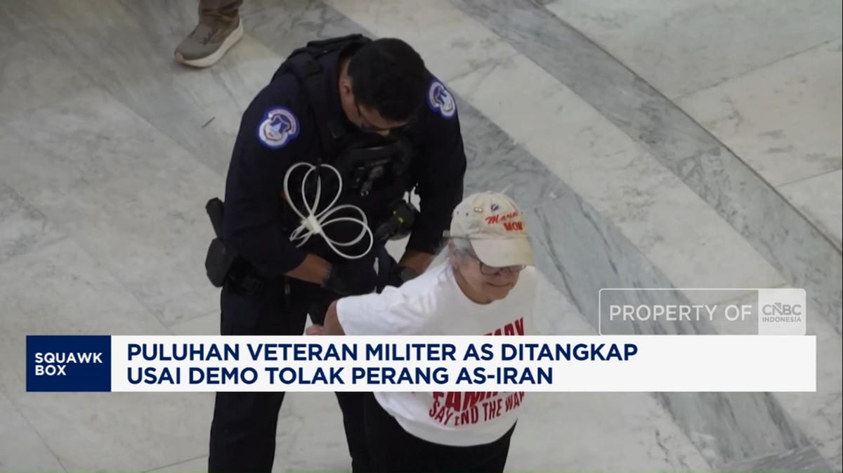 Video: Veteran Militer AS Ditangkap, Usai Demo Tolak Perang AS-Iran