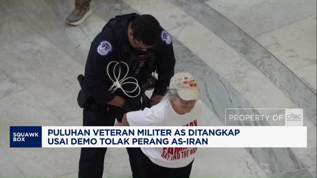 Video: Veteran Militer AS Ditangkap, Usai Demo Tolak Perang AS-Iran