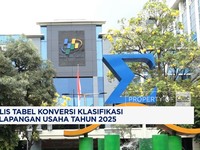 BPS Rilis Tabel Konversi Klasifikasi Baku Lapangan Usaha 2025