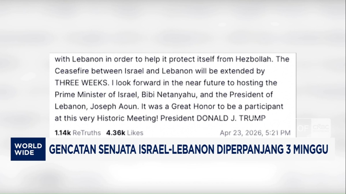 Video: Gencatan Senjata Israel-Lebanon Diperpanjang 3 Minggu