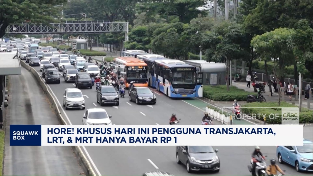 Video: Hari Ini Naik Transjakarta, LRT, dan MRT Hanya Bayar 1 Rupiah