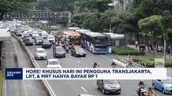 Hore! Hari Ini Naik Transjakarta, LRT, & MRT Hanya Bayar Rp 1