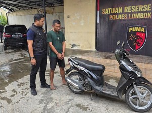 Nekat Curi Motor Tetangga, Pemuda 22 Tahun di Lombok Barat Ditangkap Polisi