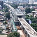 Pembangunan Light Rail Transit (LRT) Jakarta Fase 1B Velodrome-Manggarai.