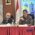 Menteri Keuangan (Menkeu), Purbaya Yudhi Sadewa saat dalam media Briefing di Jakarta, Jumat (24/4/2026). (CNBC Indonesia/Zahwa Madjid)