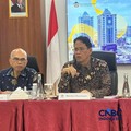 Menteri Keuangan (Menkeu), Purbaya Yudhi Sadewa saat dalam media Briefing di Jakarta, Jumat (24/4/2026). (CNBC Indonesia/Zahwa Madjid)