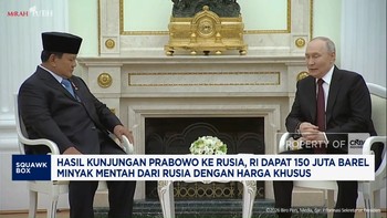 RI Dapat 150 Juta Barel Minyak Mentah dari Rusia