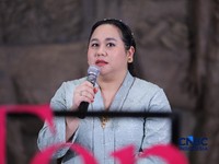 Direktur Utama PT Sarinah Raisha Syarfuan, memberikan pemaparan dalam acara Top Women Fest 2026.