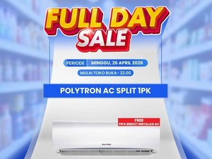 Transmart Full Day Sale, AC Polytron 1 PK Bisa Diskon Rp 1,3 Juta!