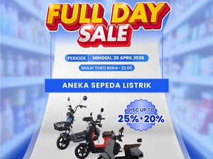 Beli Sepeda Listrik Bisa Hemat di Transmart Full Day Sale