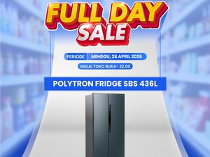 Kulkas Polytron 436L Harga Hemat di Transmart Full Day Sale!