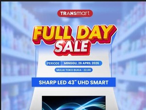Beli TV 43 Inch di Transmart Full Day Sale Bisa Dapat Diskon Rp 2,3 Juta