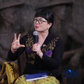 Wakil Menteri Pendidikan Tinggi, Sains dan Teknologi Stella Christie, memberikan pemaparan dalam acara Top Women Fest 2026. Mengusung tema "A Celebration of Powerful Women: Strong Women, Strong Economy" di Area Relief Sarinah, Jakarta, Sabtu (25/4/20
