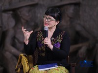 Wakil Menteri Pendidikan Tinggi, Sains dan Teknologi Stella Christie, memberikan pemaparan dalam acara Top Women Fest 2026.