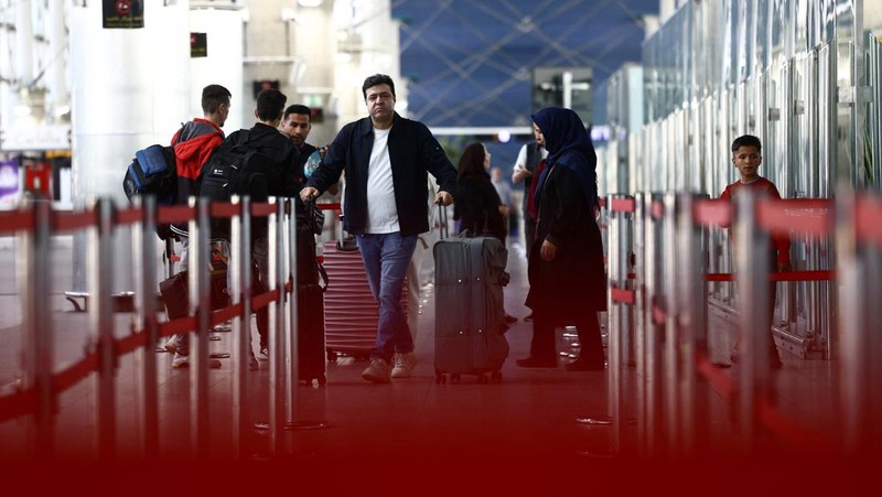 Bandara Internasional Imam Khomeini di Teheran mulai kembali melayani sejumlah penerbangan internasional pada Sabtu (24/4/2026). (via REUTERS/Majid Asgaripour)