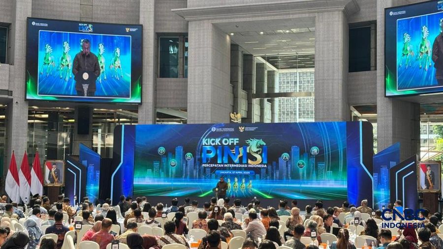 Bank Indonesia menggelar diskusi Percepatan Intermediasi Indonesia (PINISI) di Grha Bhasvara Icchana, kantor pusat BI, Jakarta Pusat. (CNBC Indonesia/Robertus)