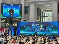 Bank Indonesia menggelar diskusi Percepatan Intermediasi Indonesia (PINISI) di Grha Bhasvara Icchana, kantor pusat BI, Jakarta Pusat. (CNBC Indonesia/Robertus)