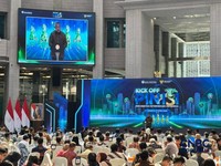 Bank Indonesia menggelar diskusi Percepatan Intermediasi Indonesia (PINISI) di Grha Bhasvara Icchana, kantor pusat BI, Jakarta Pusat. (CNBC Indonesia/Robertus)