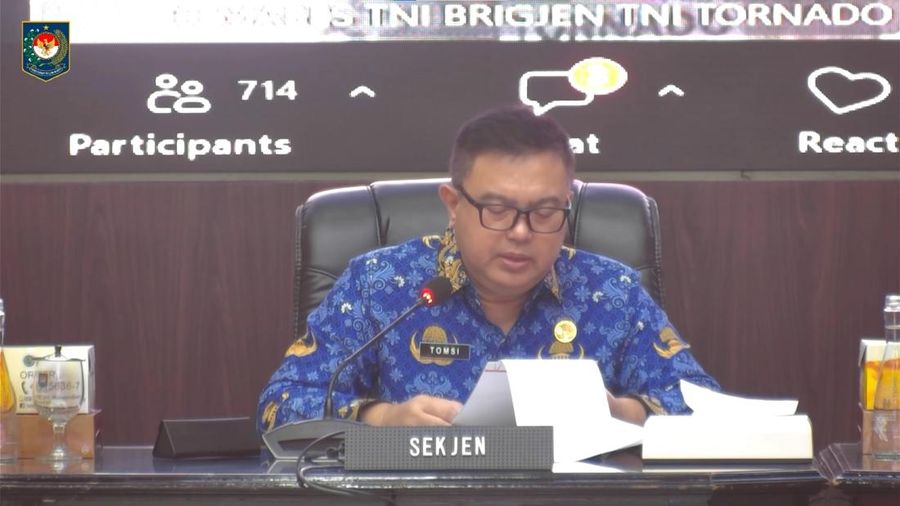 Kemendagri mengungkapkan daerah yang  belum melakukan upaya pengendalian harga pangan, Senin (27/4/2026). (Tangkapan Layar Youtube Kemendagri)