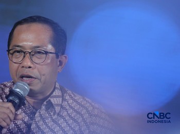 Direktur Operasi dan Pengembangan PT Garam (Persero), Syaifuddin dalam acara CNBC Indonesia Food Summit 2026, di Menara Bank Mega, Jakarta, Senin, (27/4/2026). (CNBC Indonesia/Tri Susilo)