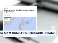 Gempa 6,2 M Guncang Hokkaido Jepang