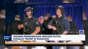 Insiden Penembakan Gedung Putih, Donald Trump Dievakuasi