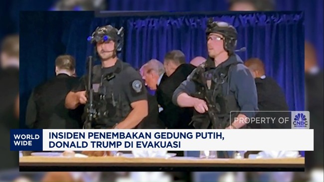 Video: Insiden Penembakan Gedung Putih, Donald Trump Dievakuasi