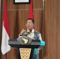 Kepala Badan Pengusahaan (BP) Batam sekaligus Wali Kota Batam, Amsakar Achmad, dalam agenda penandatanganan Perjanjian Jual Beli Tenaga Listrik (PJBTL) PT Digitalland Service One (DayOne) sebesar 511 megavolt ampere (MVA) di Auditorium Balairung Sari