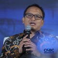 Kepala Biro Perencanaan KKP, Andy Artha Donny Oktopura sebagai dalam acara CNBC Indonesia Food Summit 2026, di Menara Bank Mega, Jakarta, Senin, 27/4. (CNBC Indonesia/Tri Susilo)