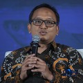 Kepala Biro Perencanaan KKP, Andy Artha Donny Oktopura sebagai dalam acara CNBC Indonesia Food Summit 2026, di Menara Bank Mega, Jakarta, Senin, 27/4. (CNBC Indonesia/Tri Susilo)