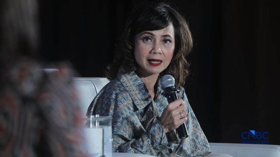 Managing Director Amcham Indonesia, Donna Priadi dalam acara CNBC Indonesia Food Summit 2026, di Menara Bank Mega, Jakarta, Senin, (27/4/2026). (CNBC Indonesia/Tri Susilo)