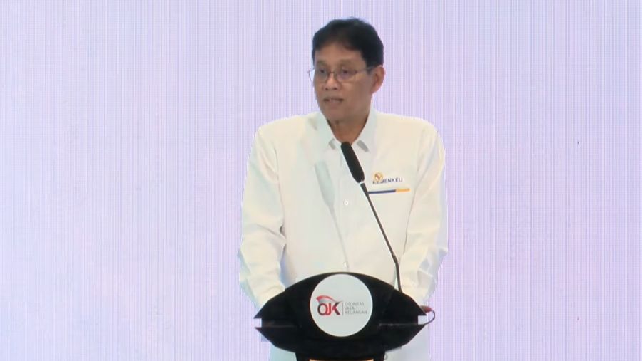 Menteri Keuangan Purbaya Yudhi Sadewa dalam acara Peresmian Program Investasi Terencana dan Berkala (PINTAR) Reksa Dana. (YouTube/OJK)