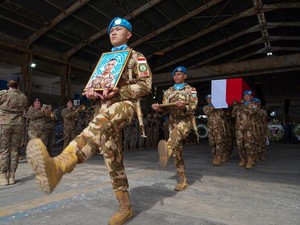 Penghormatan Terakhir UNIFIL untuk Prajurit Praka Rico yang Gugur di Lebanon