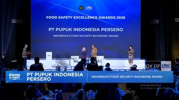 Pupuk Indonesia Raih Indonesia's Food Security Backbone Award