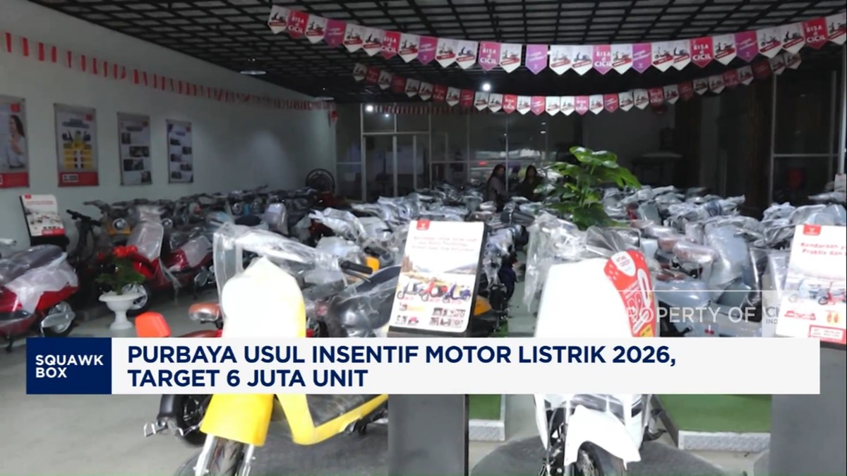 Video: Purbaya Usul Insentif Motor Listrik 2026, Target 6 Juta Unit
