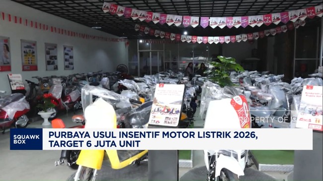 Video: Purbaya Usul Insentif Motor Listrik 2026, Target 6 Juta Unit