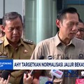 AHY Targetkan Normalisasi Jalur Bekasi-Cikarang Selesai Malam Ini