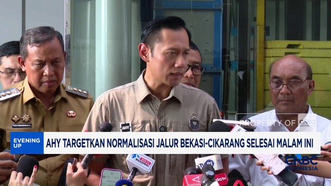 Video: AHY Targetkan Normalisasi Jalur Bekasi-Cikarang Selesai Malam