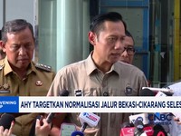 AHY Targetkan Normalisasi Jalur Bekasi-Cikarang Selesai Malam Ini
