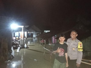 18 Rumah Terendam Banjir di Jembrana, Motor-Sapi Hanyut
