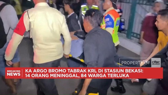 Video: KA Argo Bromo Tabrak KRL: 14 Orang Meninggal, 84 Warga Terluka